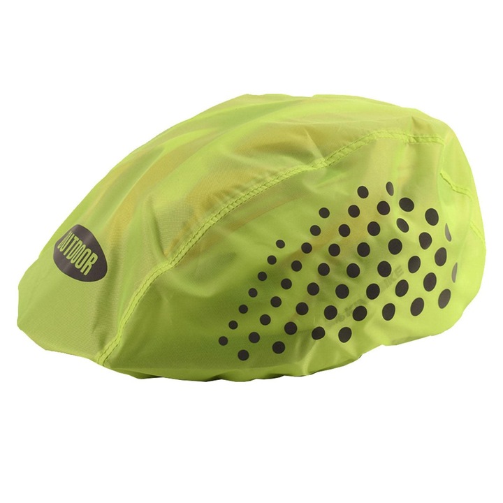 Каска за велосипед, JENUOS®, защита от дъжд, отразяваща, осигурява безопасност, подходяща за колоездене през нощта, Green/B