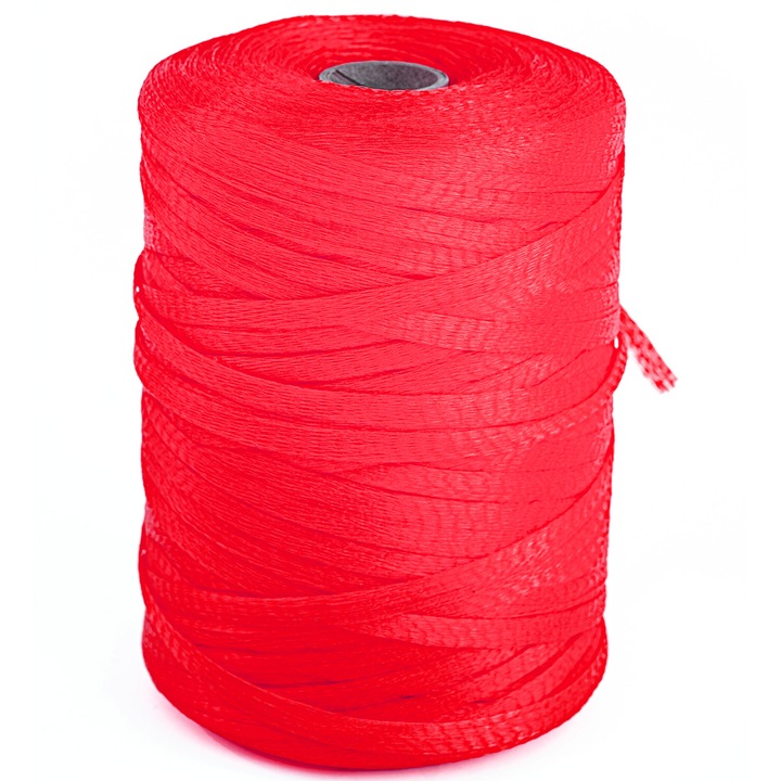 Plasa tubulara pentru ambalat fructe si legume, 310mm, 1000m, Rosu
