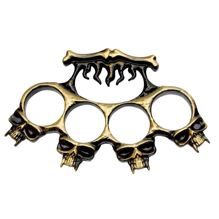 Кама за самозащита, кокалче с 4 глави, зелена, Dalimag