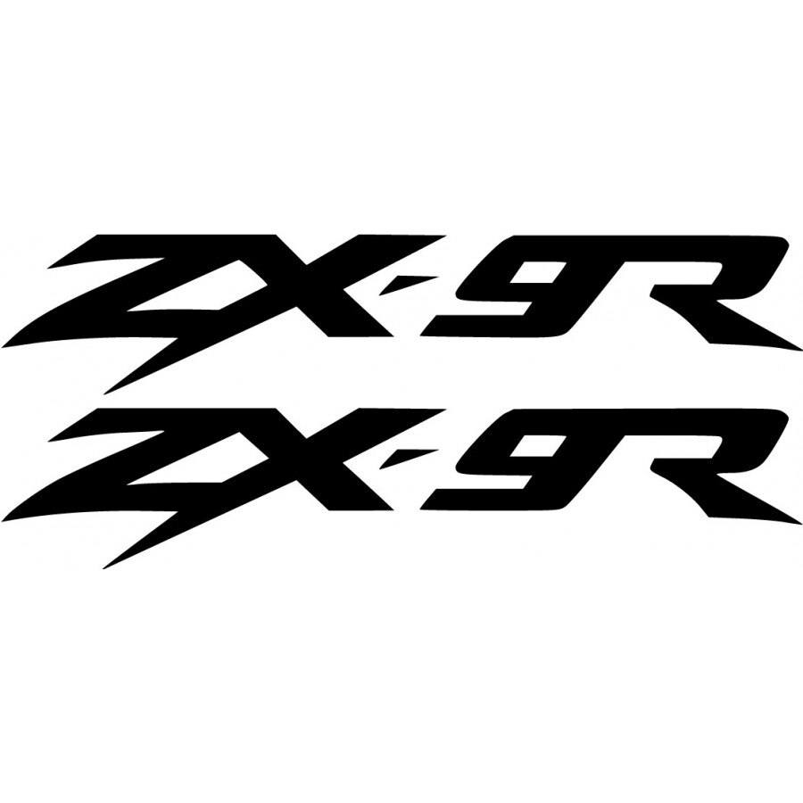 Sticker x2, Kawasaki Ninja ZX 9R, Negru, 20cm - eMAG.ro
