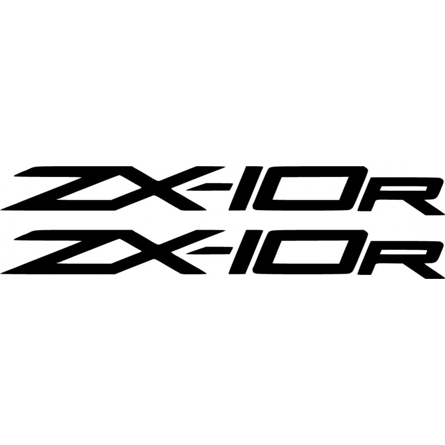 Sticker x2, Kawasaki Ninja ZX 10R, Alb, 20cm - eMAG.ro