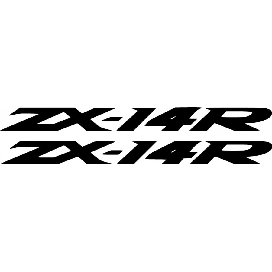 Sticker x2, Kawasaki Ninja ZX 14R, Alb, 20cm - eMAG.ro