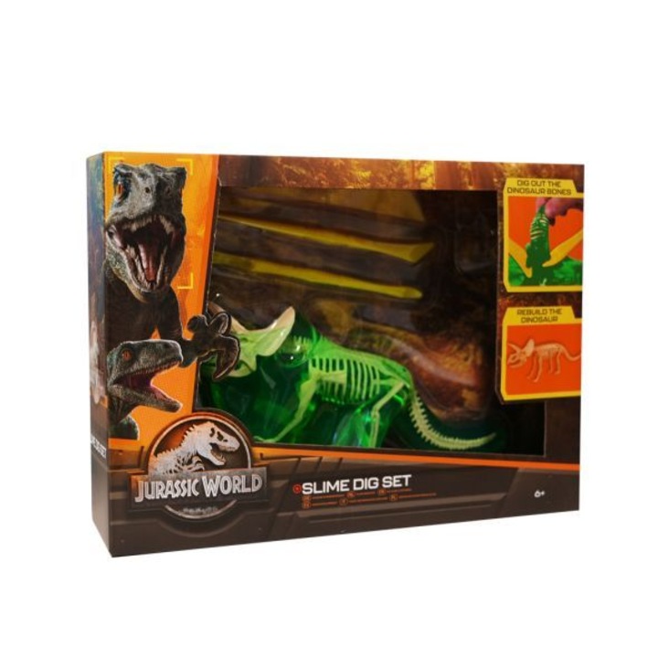 Set de joaca Schelet Dinozaur cu Slime Jurassic World
