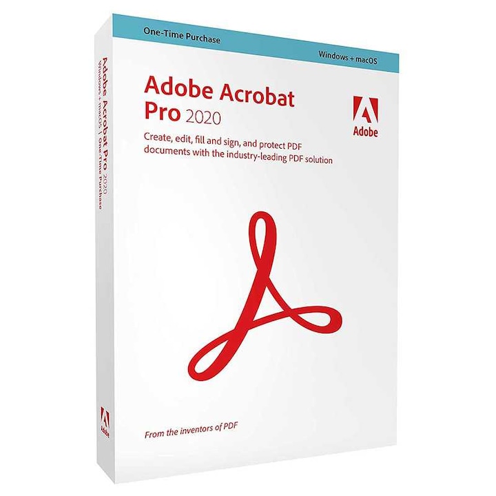 Adobe Acrobat Pro DC 2020, 1Pc, All languages