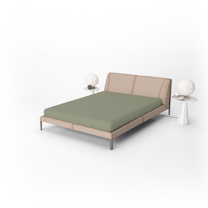 Чаршаф Dilios, 150x260 см, 100% памук ранфорс, 144TC, Зелен