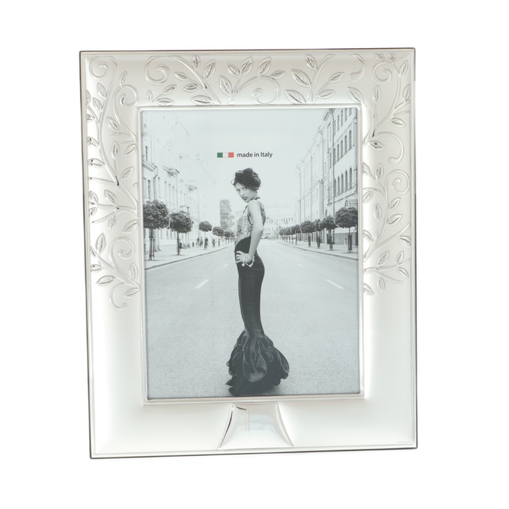 Rama foto argintata copacul vietii 33cm