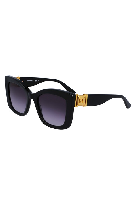 Karl Lagerfeld, Слънчеви очила Cat-eye, Златист, Черен, 53-21-140