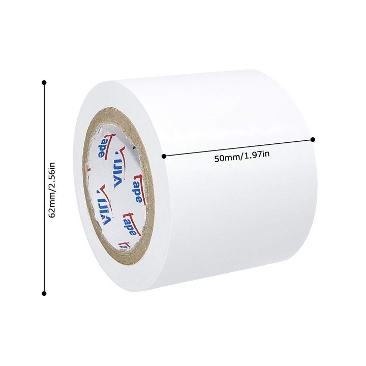 Комплект от 2 ролки изолирбанд SACONELL PVC 50мм х 15м бял