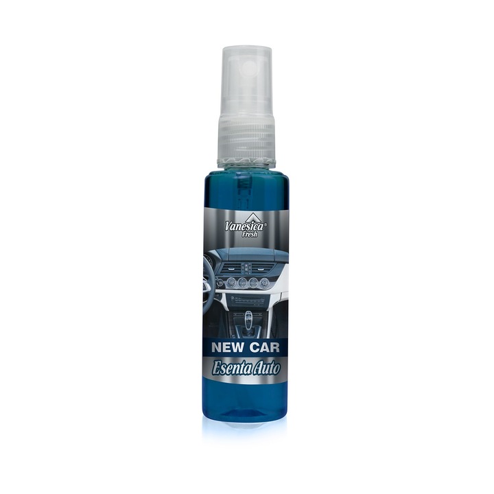Autó légfrissítő Esenta Parfüm spray típusú 50ml, Aroma New Car