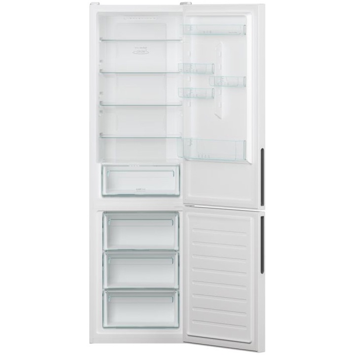 Хладилник с фризер Candy CCE4T620EW, 377 л, Total No Frost Circle+, WiFi/hOn app, SuperCooling, SuperFreezing, Клас E, H 200 см, Бял