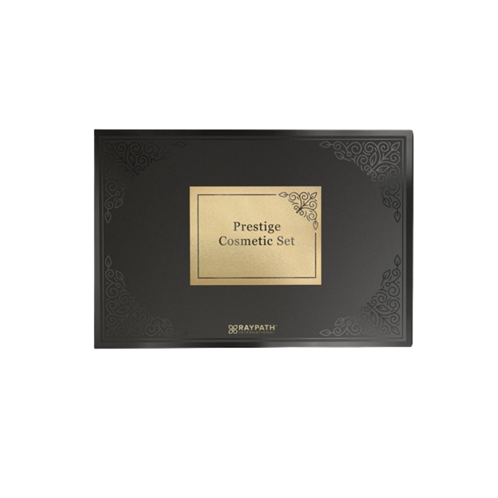 Prestige kozmetikai készlet, hidratáló és regeneráló arckrém 50 ml, csak vizes sminklemosó arckesztyű, arcradír kesztyű, masszázs és testradír kesztyű, mikroszálas Nanosilverrel, Raypath