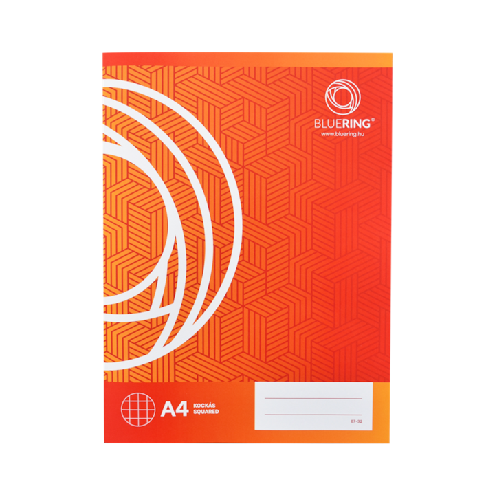 Caiet scolar A4, Bluering, 32 pagini, patrat 87-32