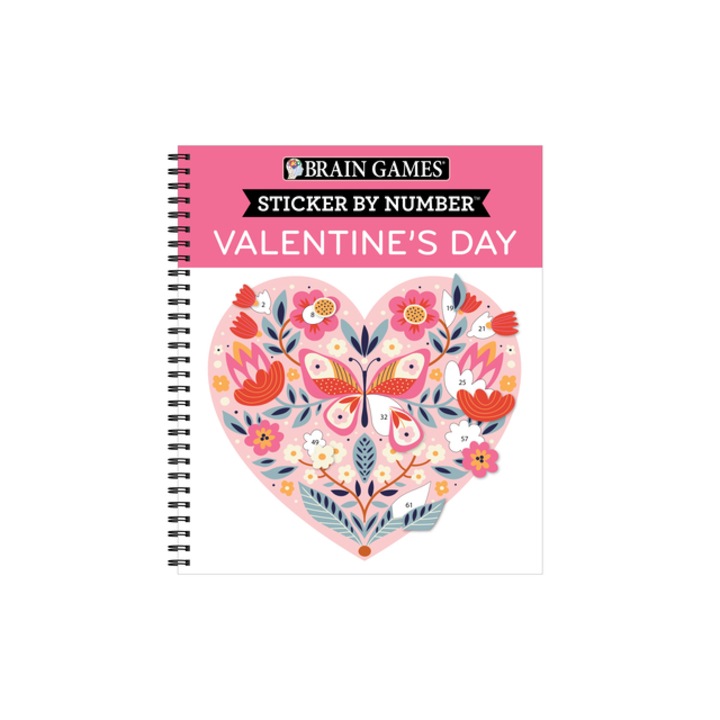Brain Games - Sticker by Number Valentine's Day, Publications International Ltd