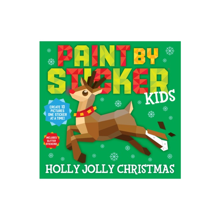 Paint by Sticker Kids Holly Jolly Christmas, Workman Publishing