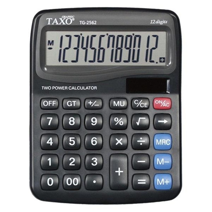 Настолен калкулатор Titanum TG-2562, 12 позиции, черен