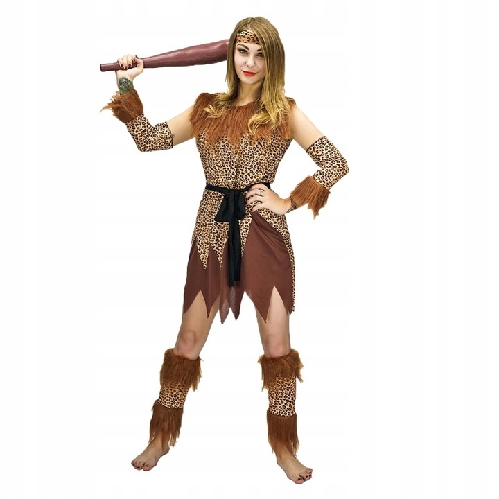 Costum, Deghizare Originala, Set Inclus, Preistorie, Lungime Totala 90cm, Circumferinta Pieptului 110cm, Circumferinta Taliei 106cm