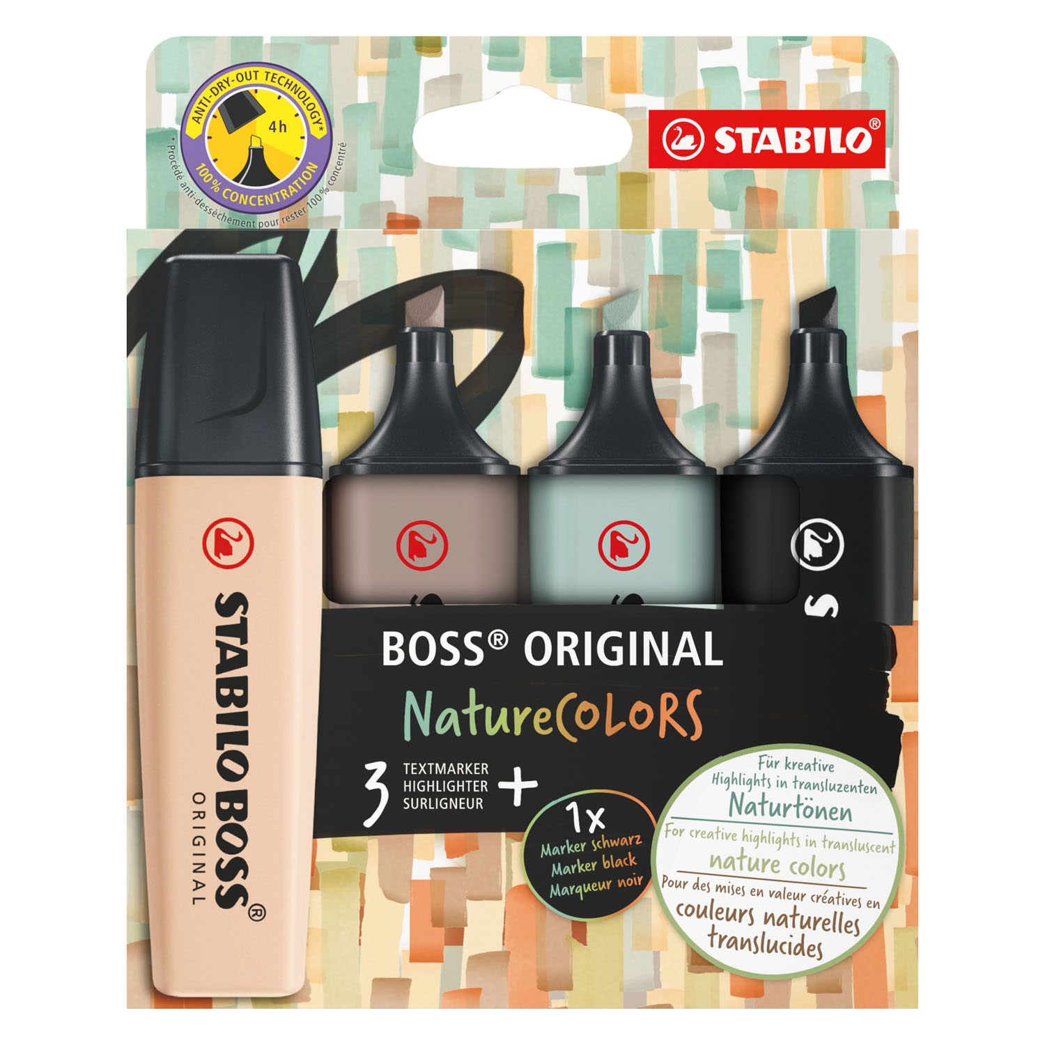 Stabilo Boss original NatureColors szövegkiemelő készlet, 2-5 mm, 4 ...