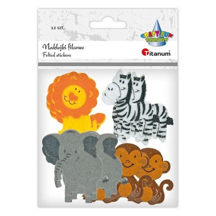 Set 12 autocolante, Titanum, Fetru, Multicolor