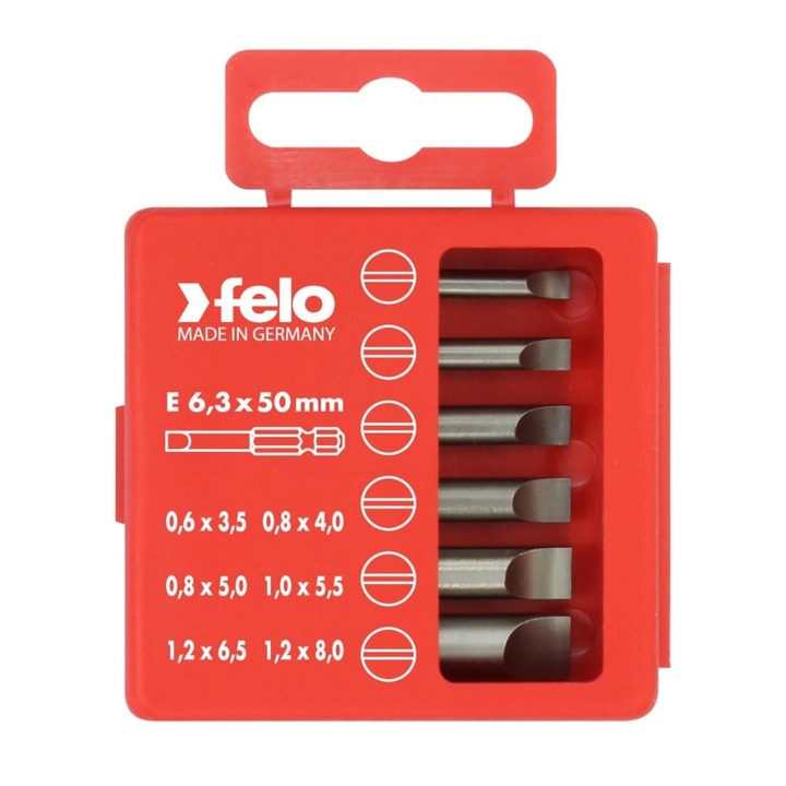 Set 6 bites Profi - Straight, Felo
