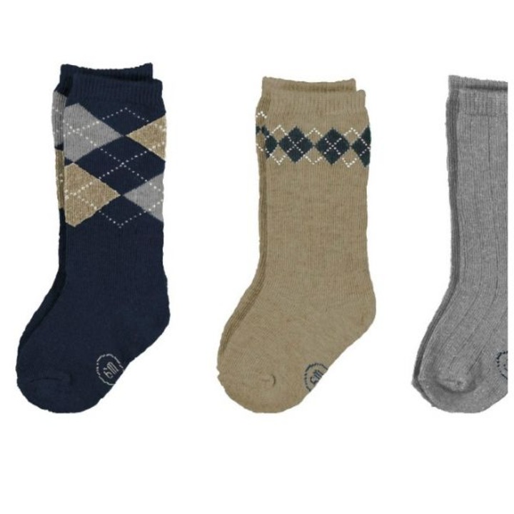 Комплект 3 чифта чорапи, Navy/Beige/Grey (10102), Mayoral, 12 месеца