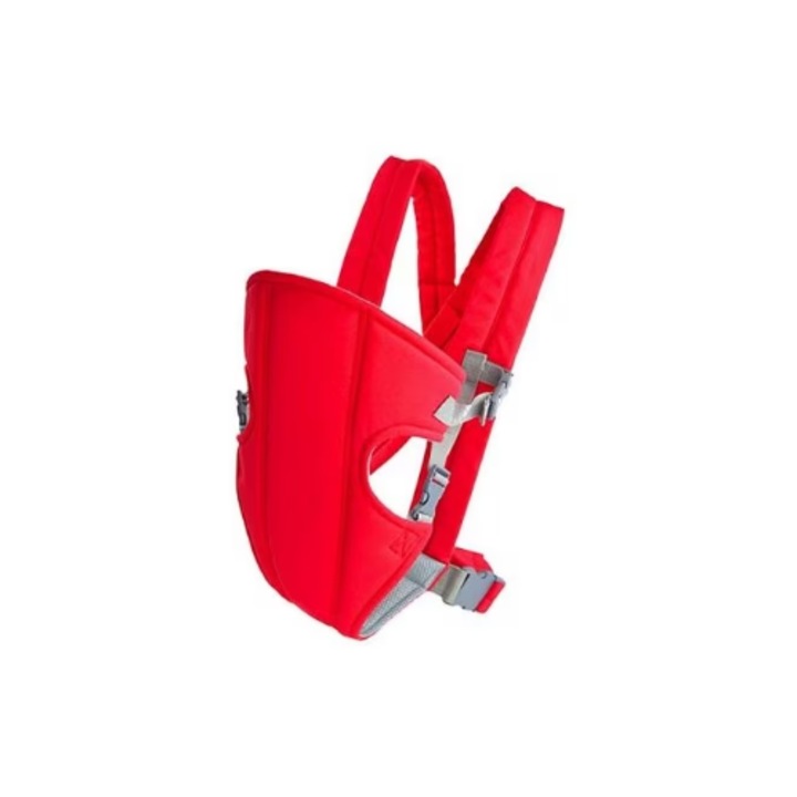 Port marsupiu multifunctional pentru bebelusi, ergonomic, rosu