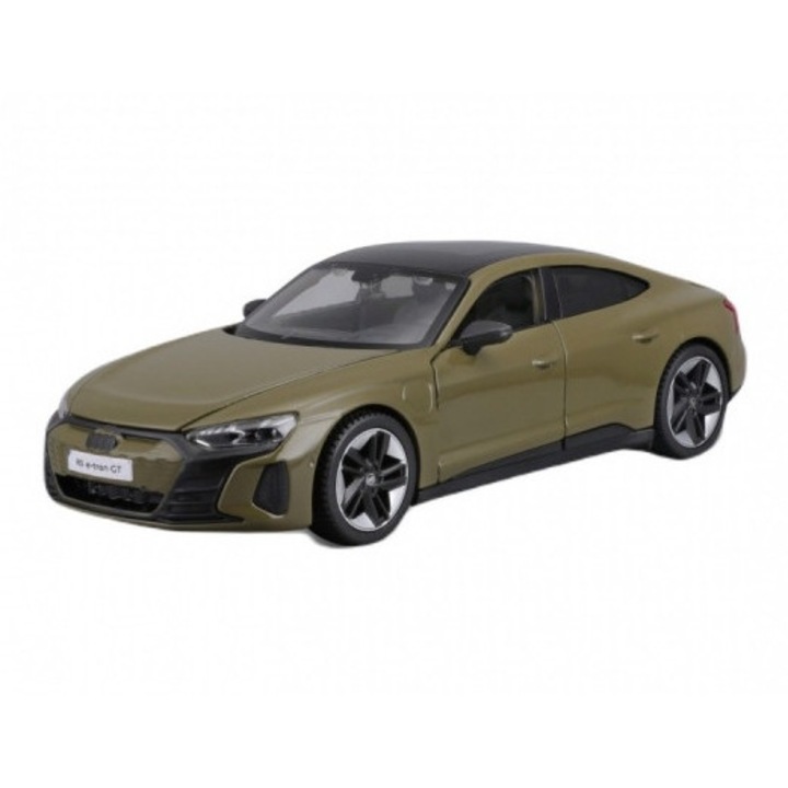 Audi RS E-Tron GT 2022 modellautó, Maisto, fém/műanyag, 1:25, 3 év+, zöld