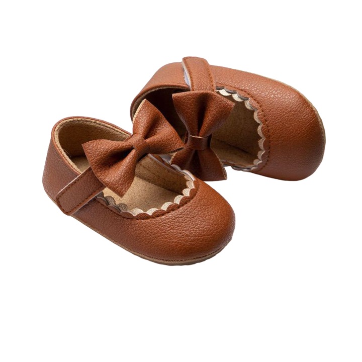 852324060Бебешки обувки Mixbo, с панделка, розови 12-18 L, Кафяв