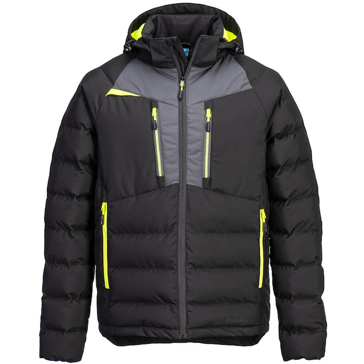 Geaca termoizolanta complet impermeabila, respirabila si usoara, captuseala Insulatex Pro - Portwest DX468 - negru, M