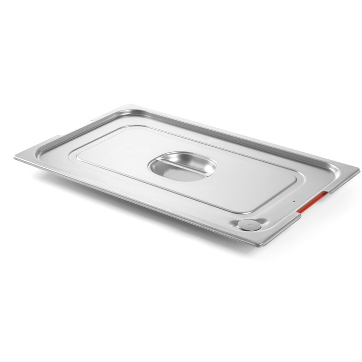 Fedél GN Profi Line tartályhoz szilikon tömítéssel és fogantyúkivágással GN1/3 325x176mm acél - Hendi 804339