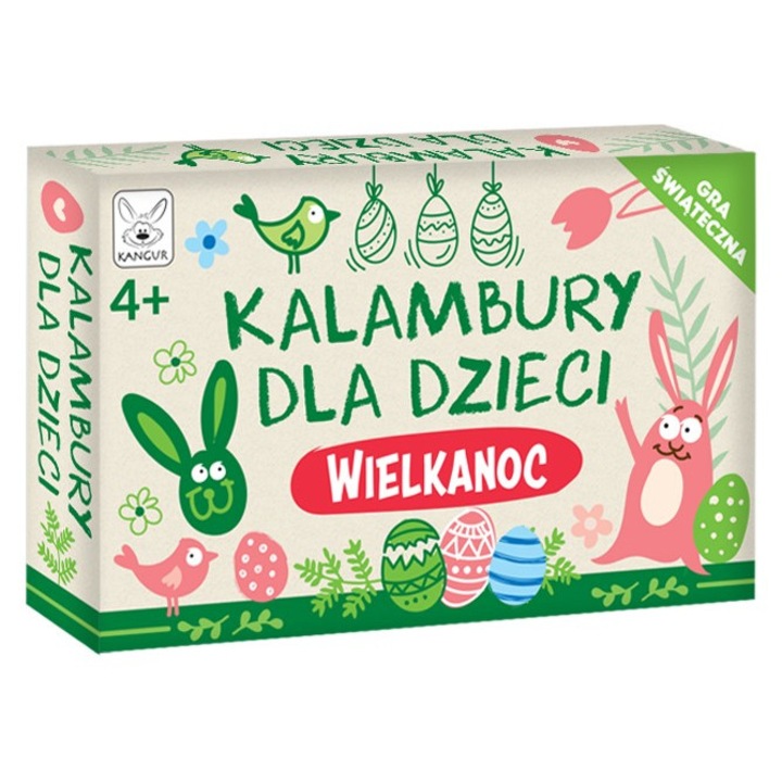 Társasjáték Gra Kalambury dla Dzieci Wielkanoc, Kangur, Karton, Többszínű