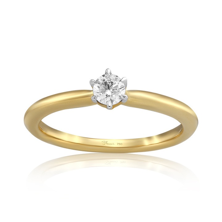 Inel Logodna Aur 18k Diamant BLANCO'S, RS0717-Y52, Marime 52