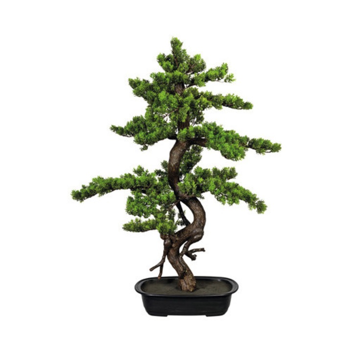 Planta Artificiala Bonsai Myrte In Ghiveci H 85 Cm Verde