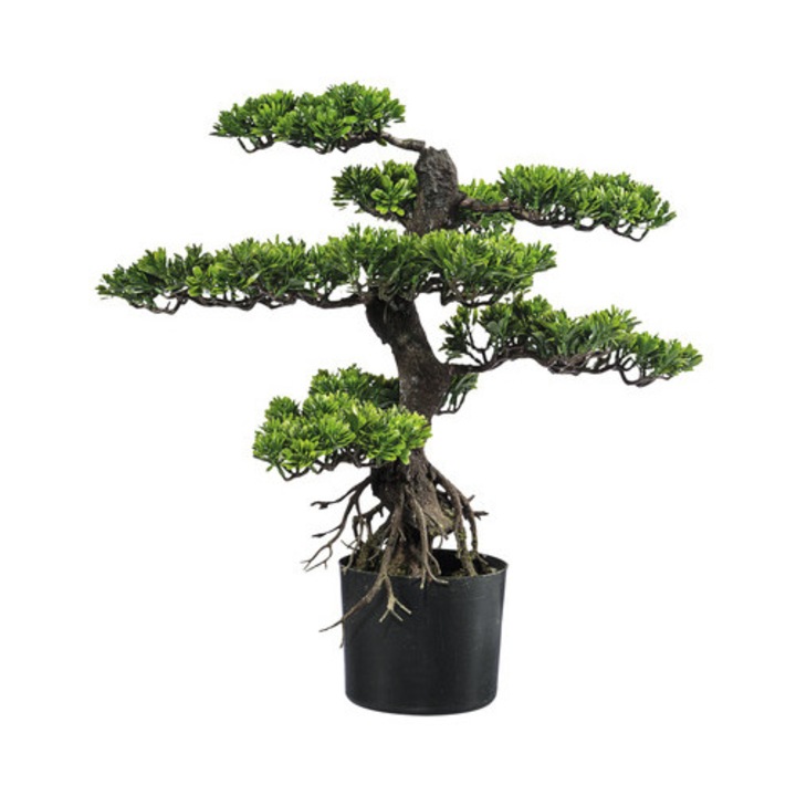Planta Artificiala Bonsai Zada In Ghiveci H 65 Cm Verde