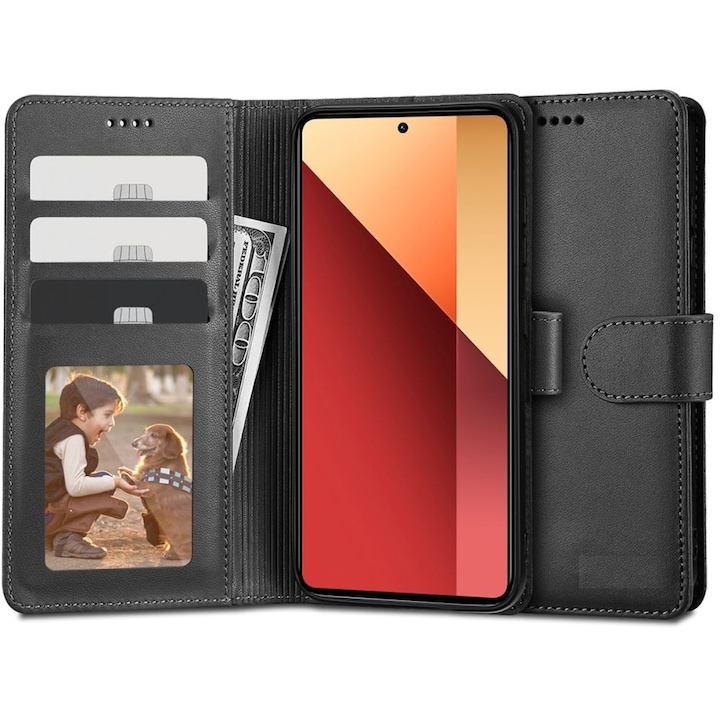 fixGuard Wallet tok Xiaomi Redmi Note 13 Pro 4G / LTE / Poco M6 Pro 4G / LTE készülékhez, fekete