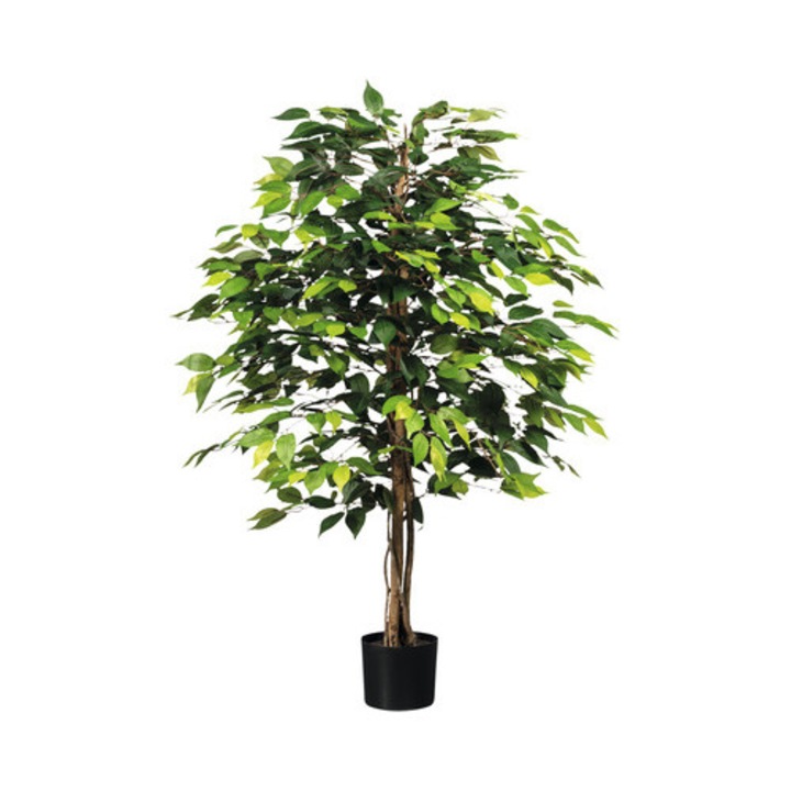 Planta Artificiala Feriga Benjamina In Ghiveci H 120 Cm Verde