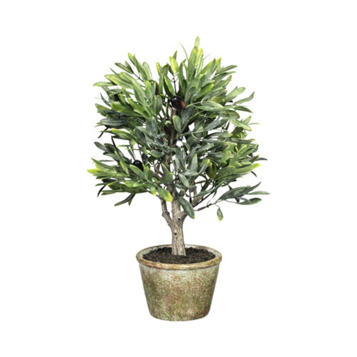 Planta Artificiala Maslin In Ghiveci H 36 Cm Verde