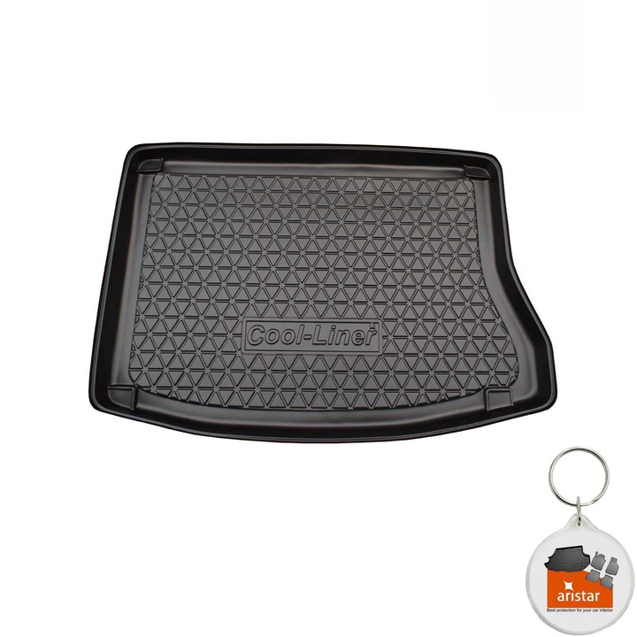 Set tavita portbagaj TPE Aristar Cool-Liner Premium pentru Hyundai I30 I, caroserie Hatchback (roata rezerva normala), an fabricatie 07.2007 - 01.2012 si breloc Aristar