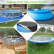 Husa pentru piscina pentru animale de companie, design cu snur, impermeabil, 122x30cm