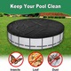 Husa pentru piscina pentru animale de companie, design cu snur, impermeabil, 122x30cm