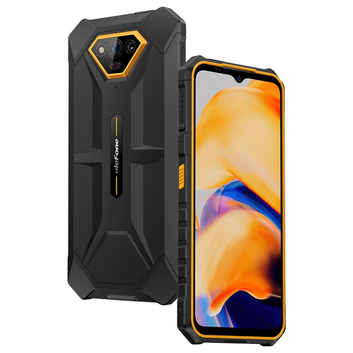 Мобилен телефон Ulefone Armor X13 Orange, 4G, 6GB RAM, 64GB ROM, Android 13, Dual SIM