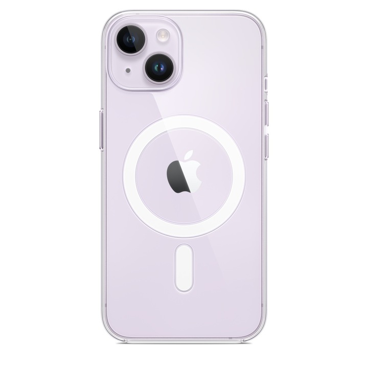 Smartphosis szilikon tok Apple iPhone 14-hez, Magsafe, kemény, átlátszó