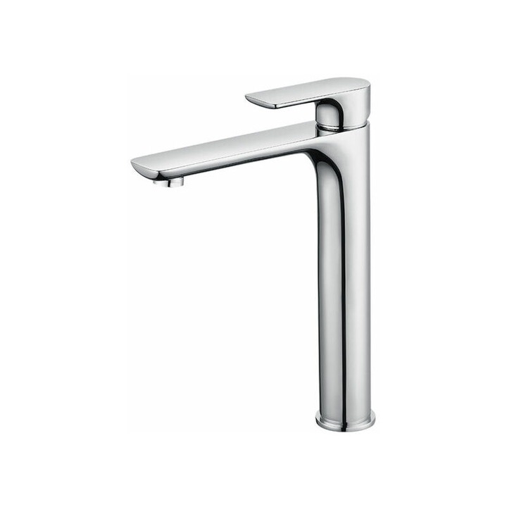 Modern króm fürdőszobai csaptelep, kivehető perlátorral, 298x170mm