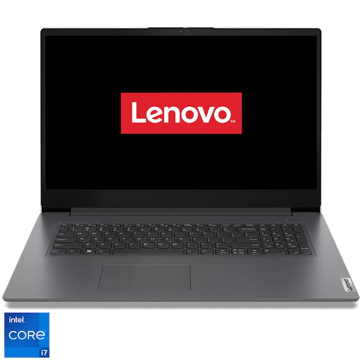 Лаптоп Lenovo V17 G4 IRU, Intel® Core™ i7-1355U, 17,3", Full HD, IPS, 16GB, 512GB SSD, Intel® Iris® Xe Graphics, No OS, Iron Grey