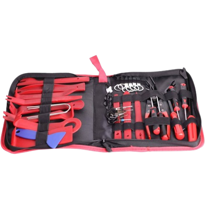 Kit de reparare audio auto, fixator cu clips pentru nituri, indepartare panou usa si ornamente, 38 de piese