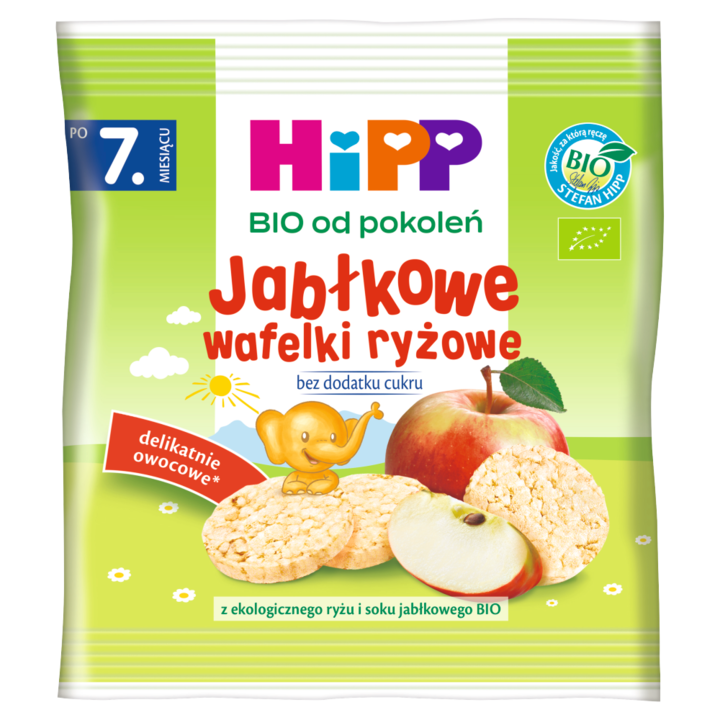 Hipp Bio Napolitane cu orez cu mere dupa 7 luni 30 g
