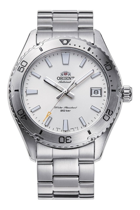 ORIENT, Автоматичен часовник от неръждаема стомана, Сребрист