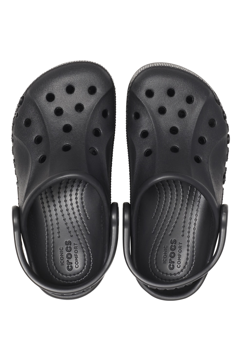 Crocs, Saboti slingback cu perforatii, Negru, 27-28 EU - eMAG.ro