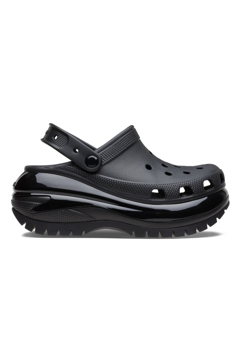 Crocs, Saboti slingback wedge Mega Crush, Negru stins, 39-40