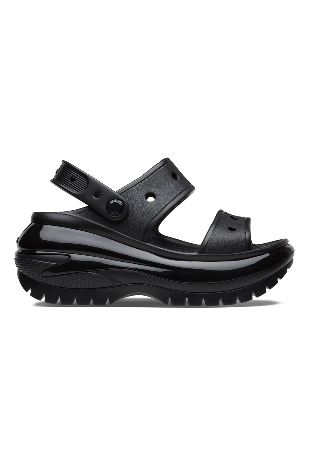 Crocs, Sandale slingback Mega Crush, Negru, 39-40