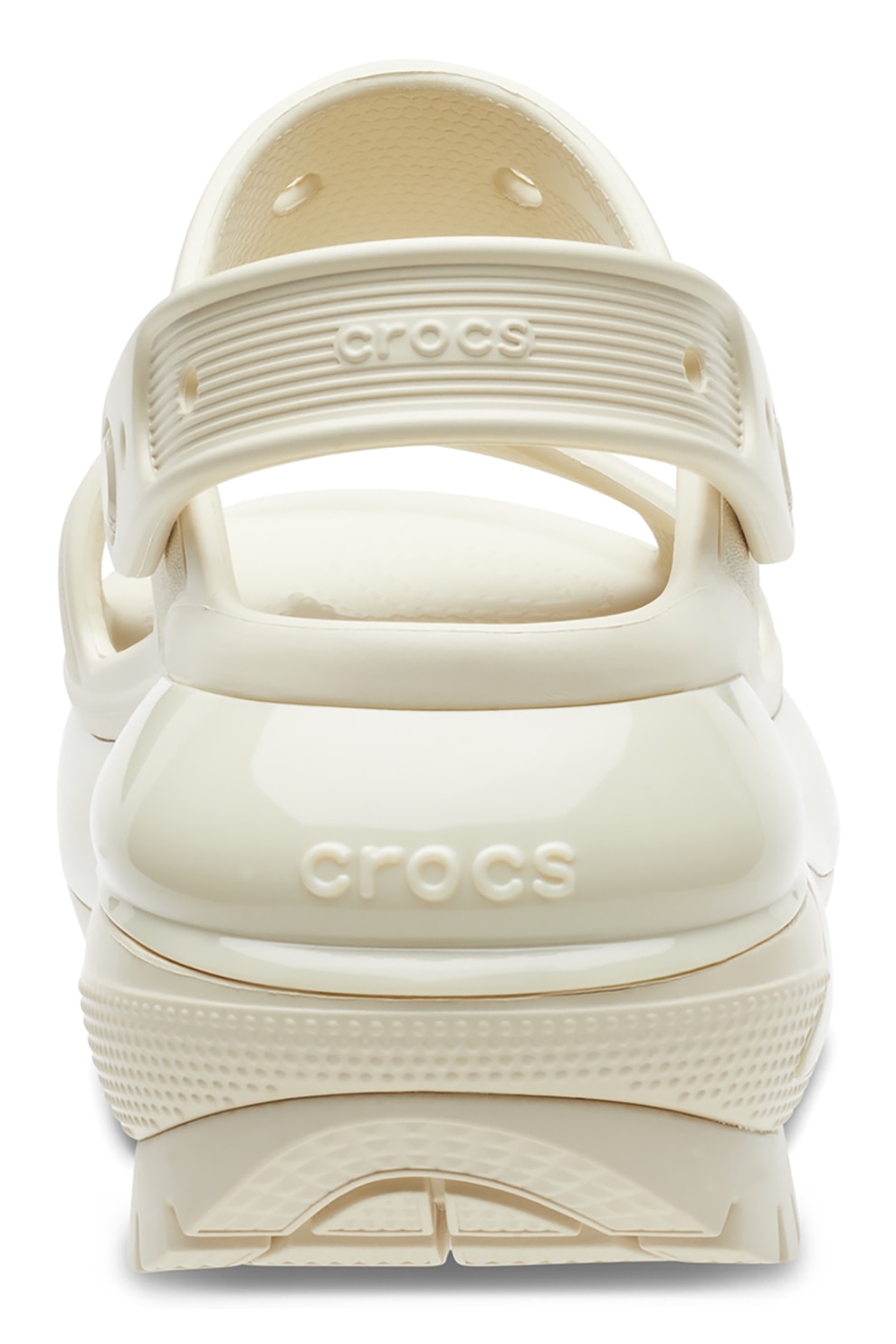 Crocs, Sandale slingback Mega Crush, Alb fildes, 39-40 - eMAG.ro